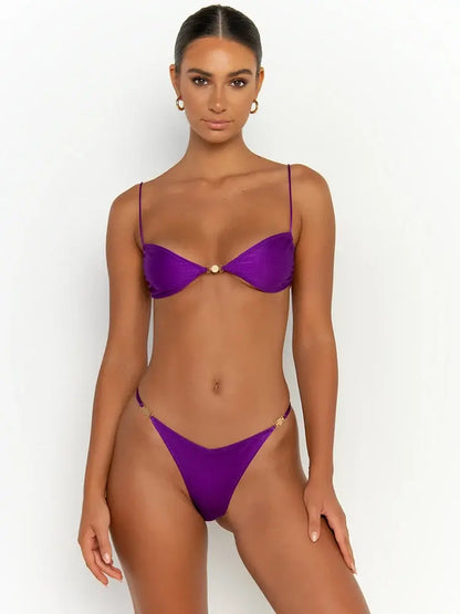 Women's Micro Thong Push Up Bikini