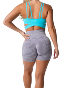 Women's Camo Seamless Activewear Yoga Shorts