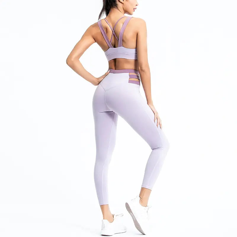 Women's 2020 Cross Border Yoga Suit Set Quick-Dry Activewear