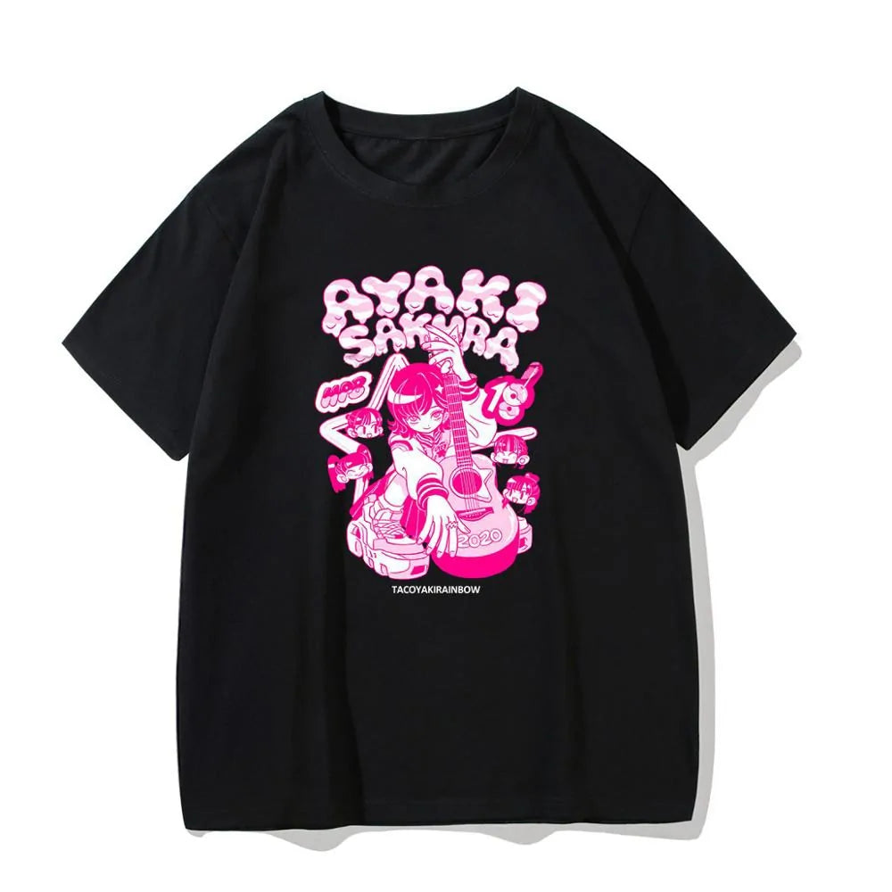 Short Sleeve Oversized Anime Tshirt