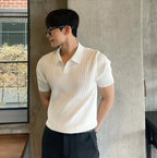 Men's Trendy Knitted T-Shirt – Stylish Brand Lead Design