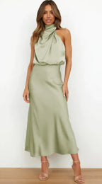 Women's Elegant Satin Dress
