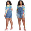 Women's Slim Fit Denim Suspenders Jumpsuit