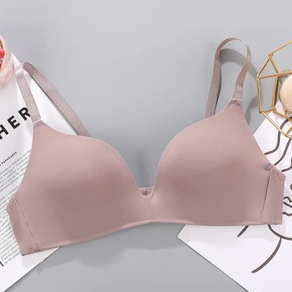 Breathable No Rims Gather Bra for Women