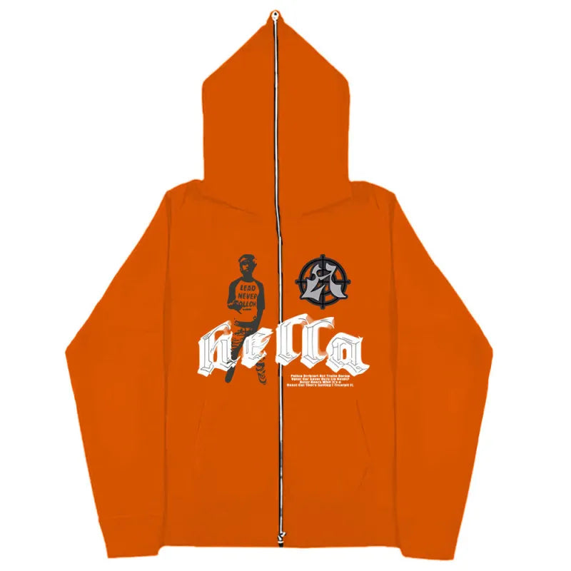 Unisex Oversized Zipper Hoodie