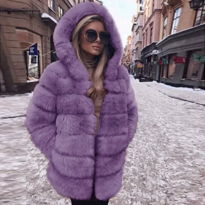 Women's Luxury Faux Fur Jacket