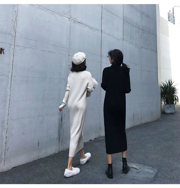 Women's Korean Style Knit Dress