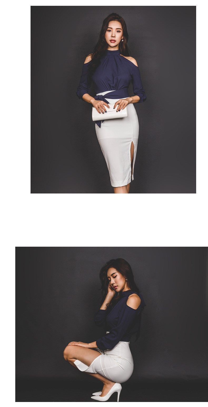 Women's Split Hem Midi Skirt