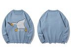 Casual Long Sleeve Harajuku Sweatshirt Unisex Unisex Sweatshirt Unbranded Blue M