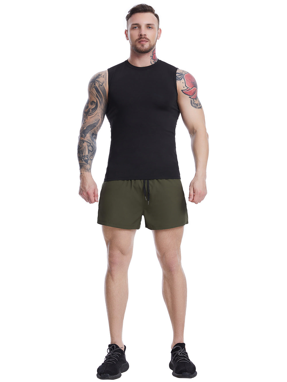 Men's Sleeveless Workout Tank Top - Breathable Quick-Dry Men's Tank Top Unbranded