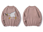 Casual Long Sleeve Harajuku Sweatshirt Unisex Unisex Sweatshirt Unbranded Pink M