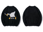Casual Long Sleeve Harajuku Sweatshirt Unisex Unisex Sweatshirt Unbranded Black M