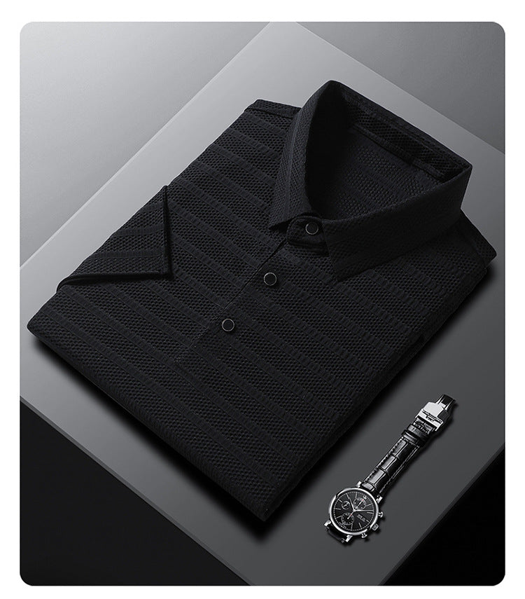 Men's Valante Stretch Polo Shirt Men's Polo Unbranded Black M