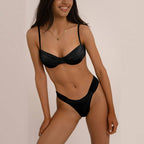 Miyouj Solid Color Push Up Bikini Set For Women