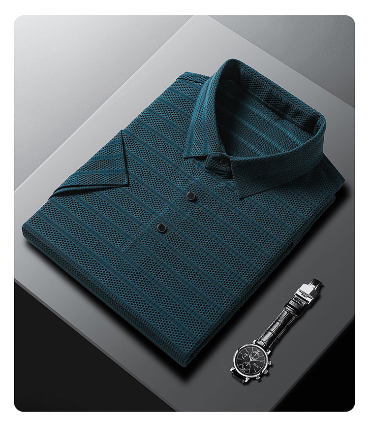 Men's Valante Stretch Polo Shirt Men's Polo Unbranded Cyan M