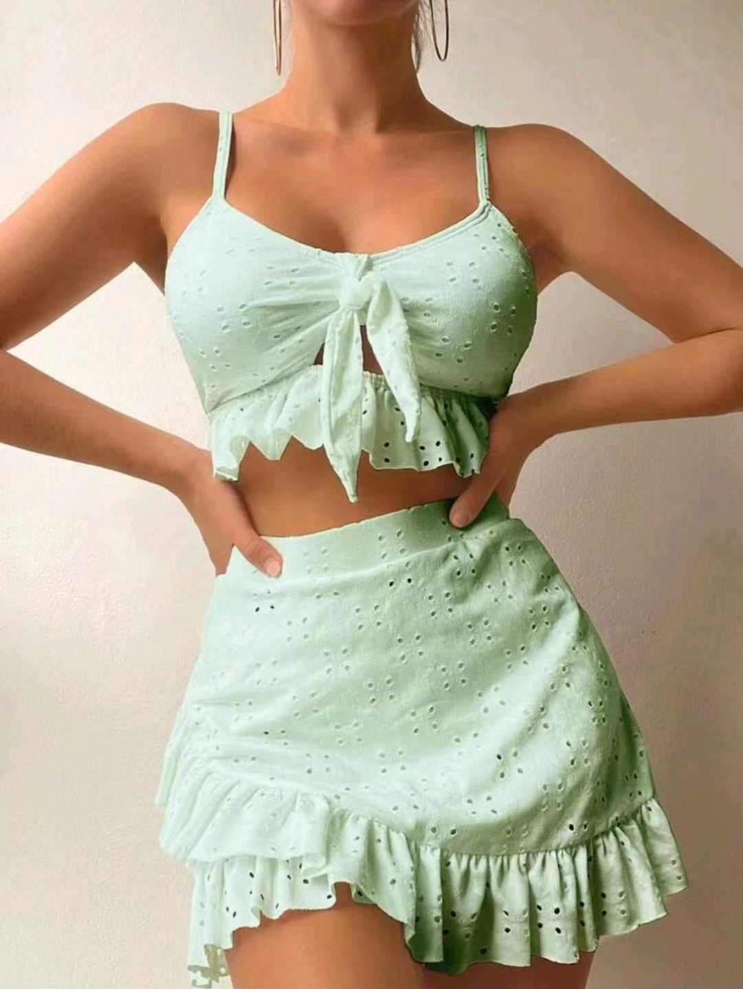Women's Three Piece Bikini Set In Special Fabric