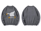 Casual Long Sleeve Harajuku Sweatshirt Unisex Unisex Sweatshirt Unbranded Grey M