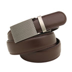 Men's Automatic Buckle Leather Belt - Genuine Cowhide