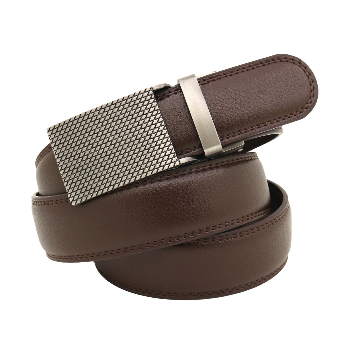 Men's Automatic Buckle Leather Belt - Genuine Cowhide