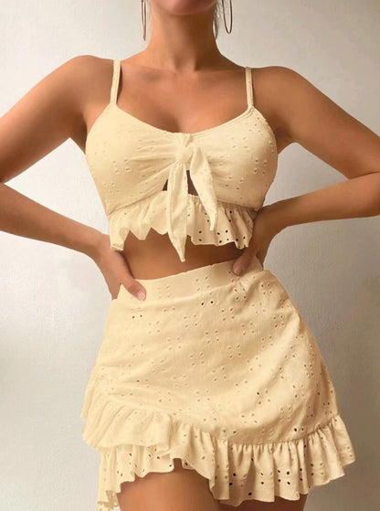 Women's Three Piece Bikini Set In Special Fabric