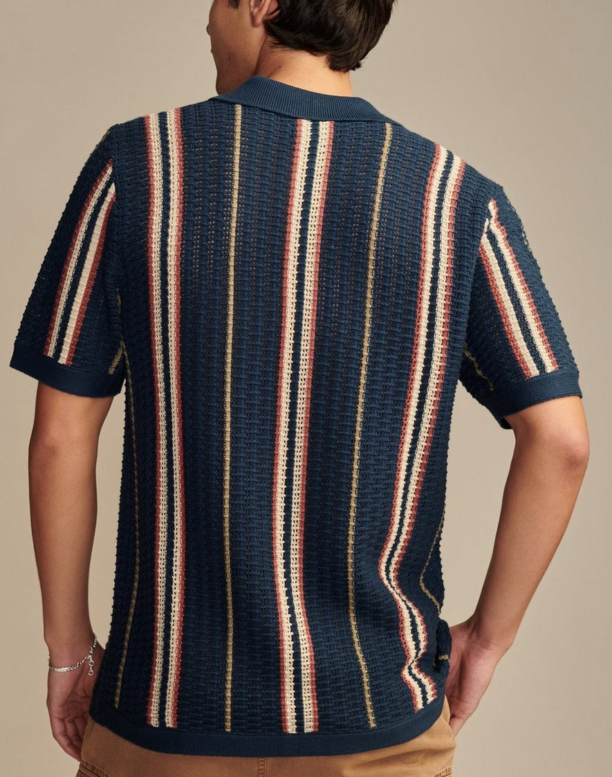 Men's Casual Hollow Knit Polo Shirt Men's Polo Unbranded