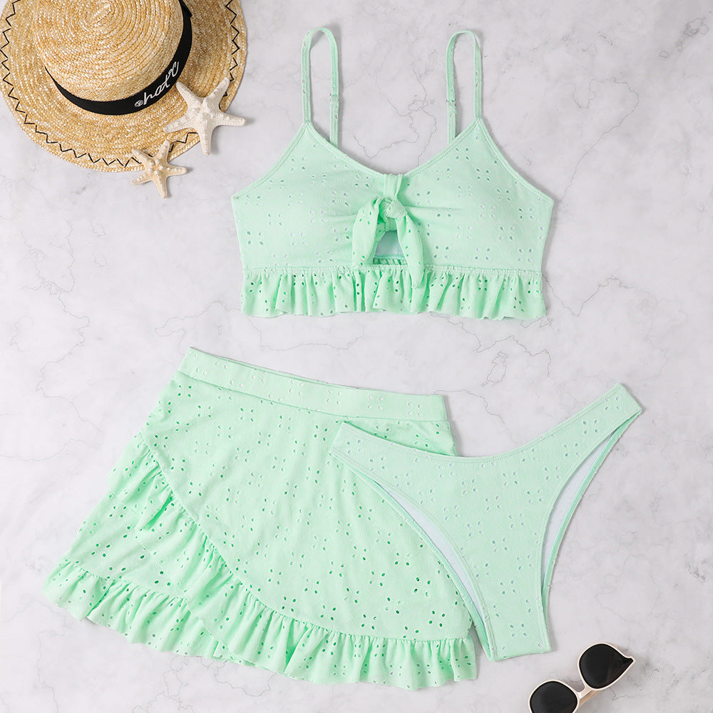 Women's Three Piece Bikini Set In Special Fabric