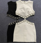 Women's Rhinestone Bandage Dress