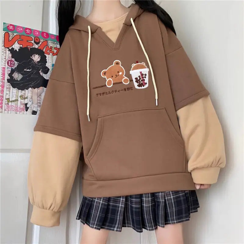 Cute Bear Anime Sweatshirt Hoodie