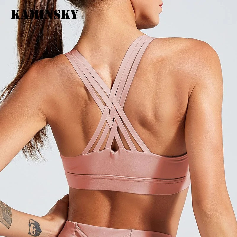 Kaminsky Cross Strap Back Bra Top Women Sports Main image