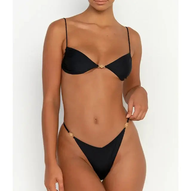 Women's Micro Thong Push Up Bikini
