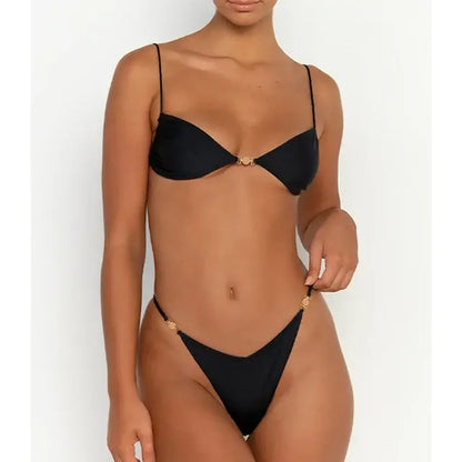 Women's Micro Thong Push Up Bikini