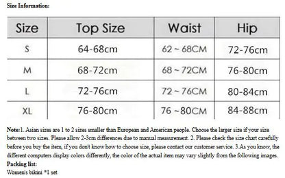 Women's Halter Split Bikini Swimsuit
