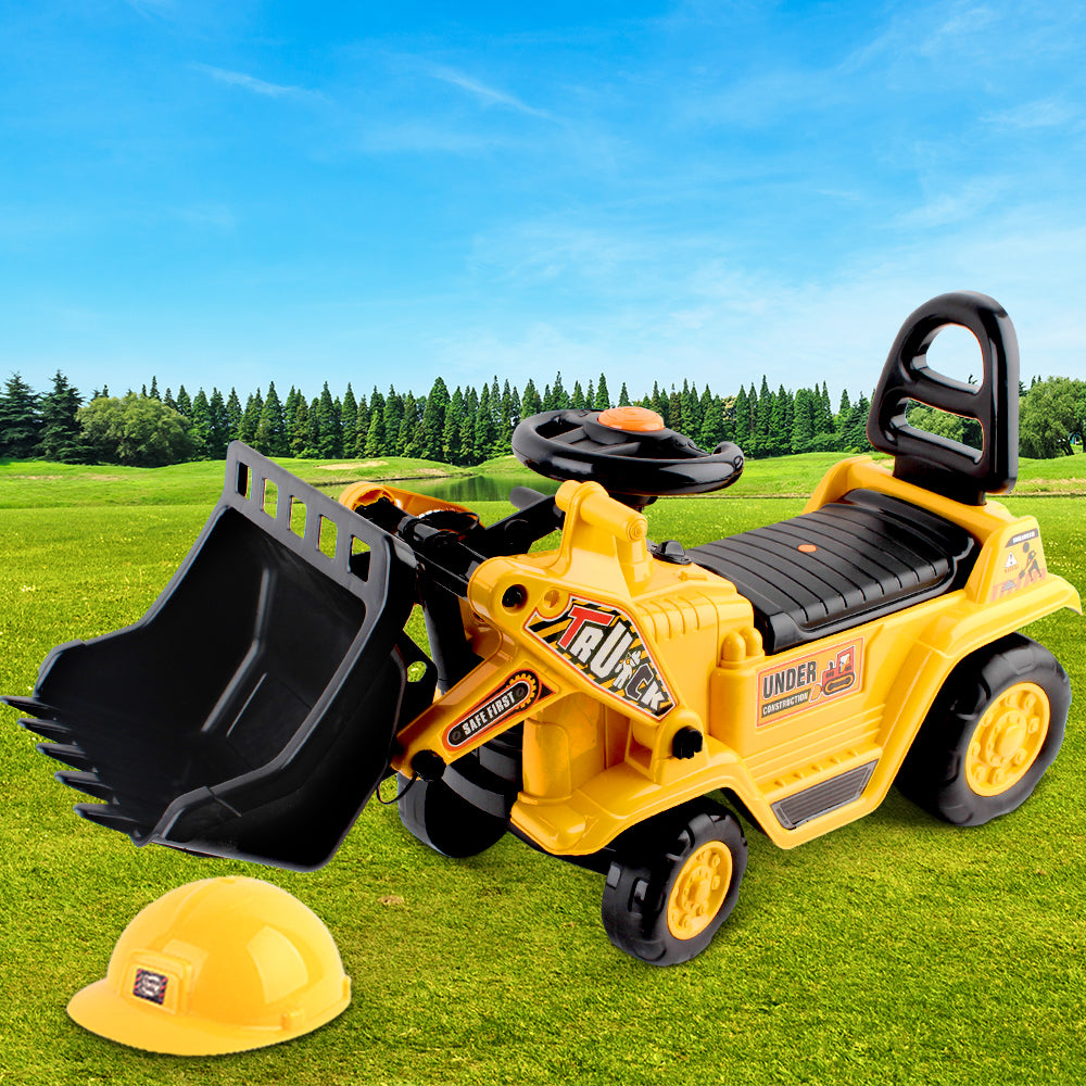 Keezi Ride On Car Toys Kids Excavator Bulldozer Sandpit Digger Car Pretend Play Secondary image