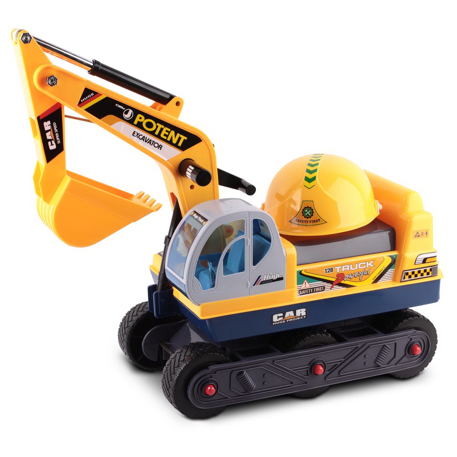 Keezi Ride On Car Toys Kids Excavator Digger Sandpit Bulldozer Car Pretend Play Main image