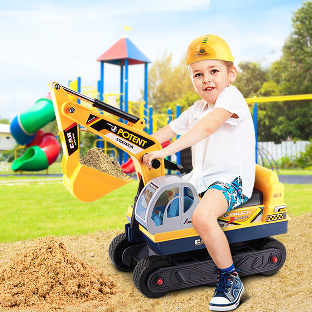 Keezi Ride On Car Toys Kids Excavator Digger Sandpit Bulldozer Car Pretend Play Secondary image