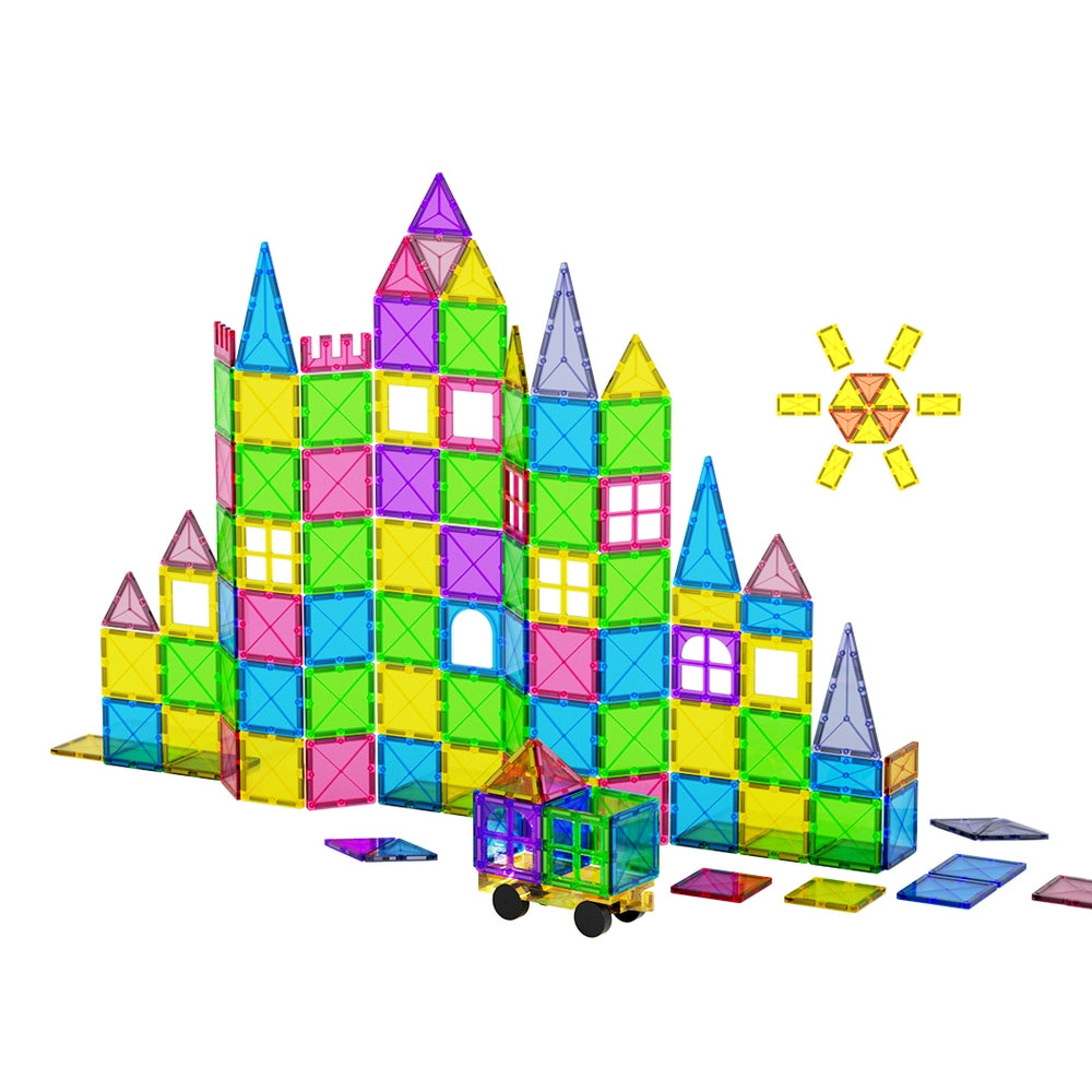 Keezi 60pcs Kids Magnetic Tiles Blocks Building Educational Toys Children Gift Main image