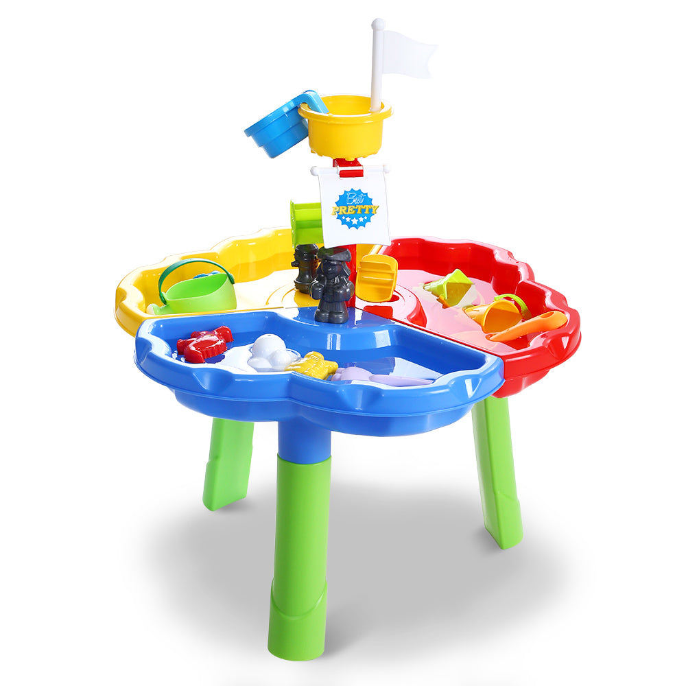 Keezi Kids Sandpit Pretend Play Set Outdoor Sand Water Table Beach Toy Main image