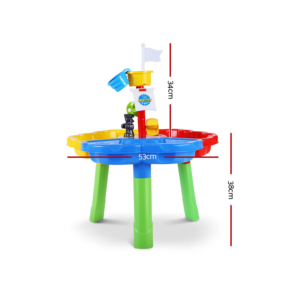 Keezi Kids Sandpit Pretend Play Set Outdoor Sand Water Table Beach Toy Secondary image