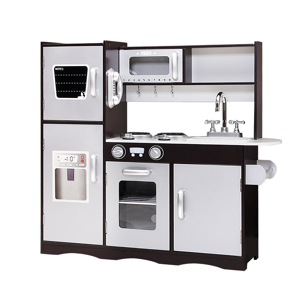 Keezi Kids Kitchen Play Set Wooden Pretend Toys Cooking Children Stove Fridge Main image