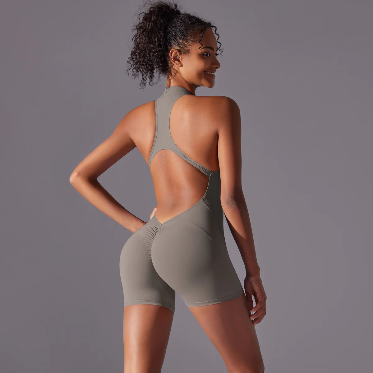 Women's Backless Sports Jumpsuit