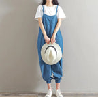 Women's Jumpsuit With Suspender Straps