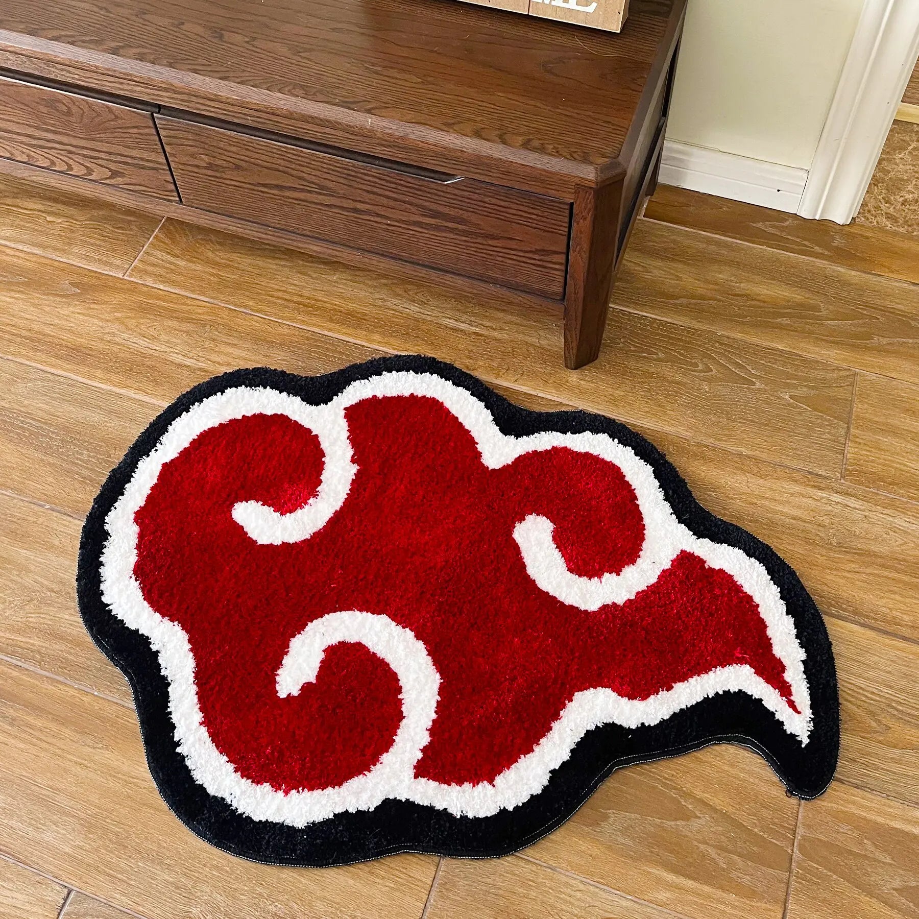Japanese Anime Red Cloud Doormat 80x55cm Main image