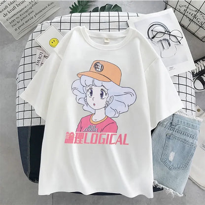 Short Sleeve Oversized Anime Tshirt