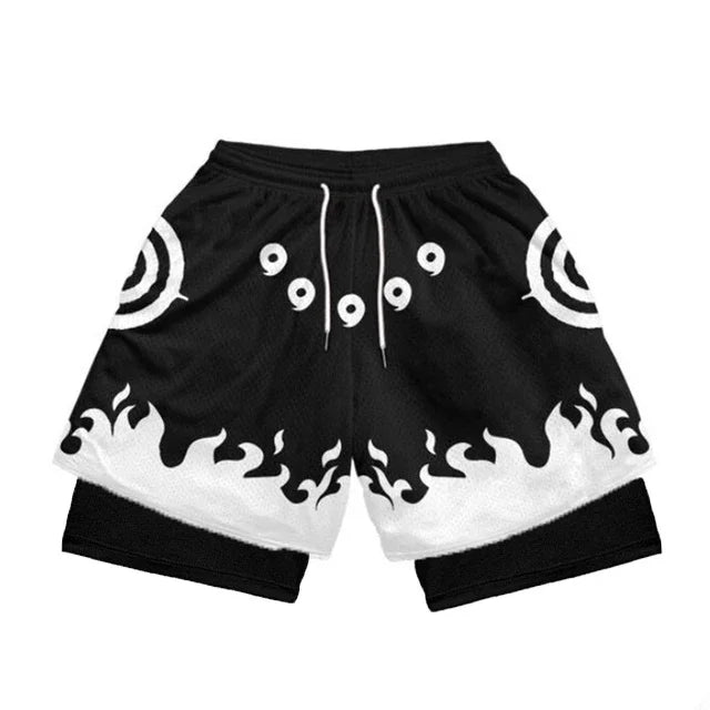 Anime Naruto 3 In 1 Gym Shorts