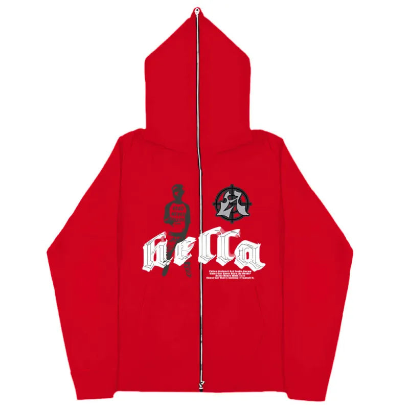 Unisex Oversized Zipper Hoodie