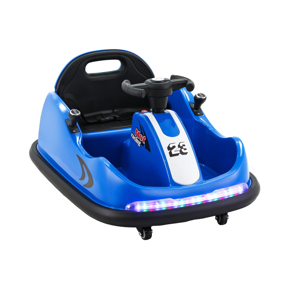 Rigo Kids Ride On Car Bumper Kart 6V Electric Toys Cars Remote Control Blue Main image