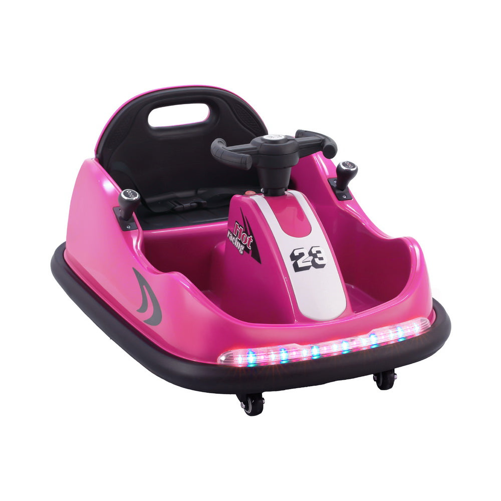 Rigo Kids Ride On Car Bumper Kart 6V Electric Toys Cars Remote Control Pink Main image