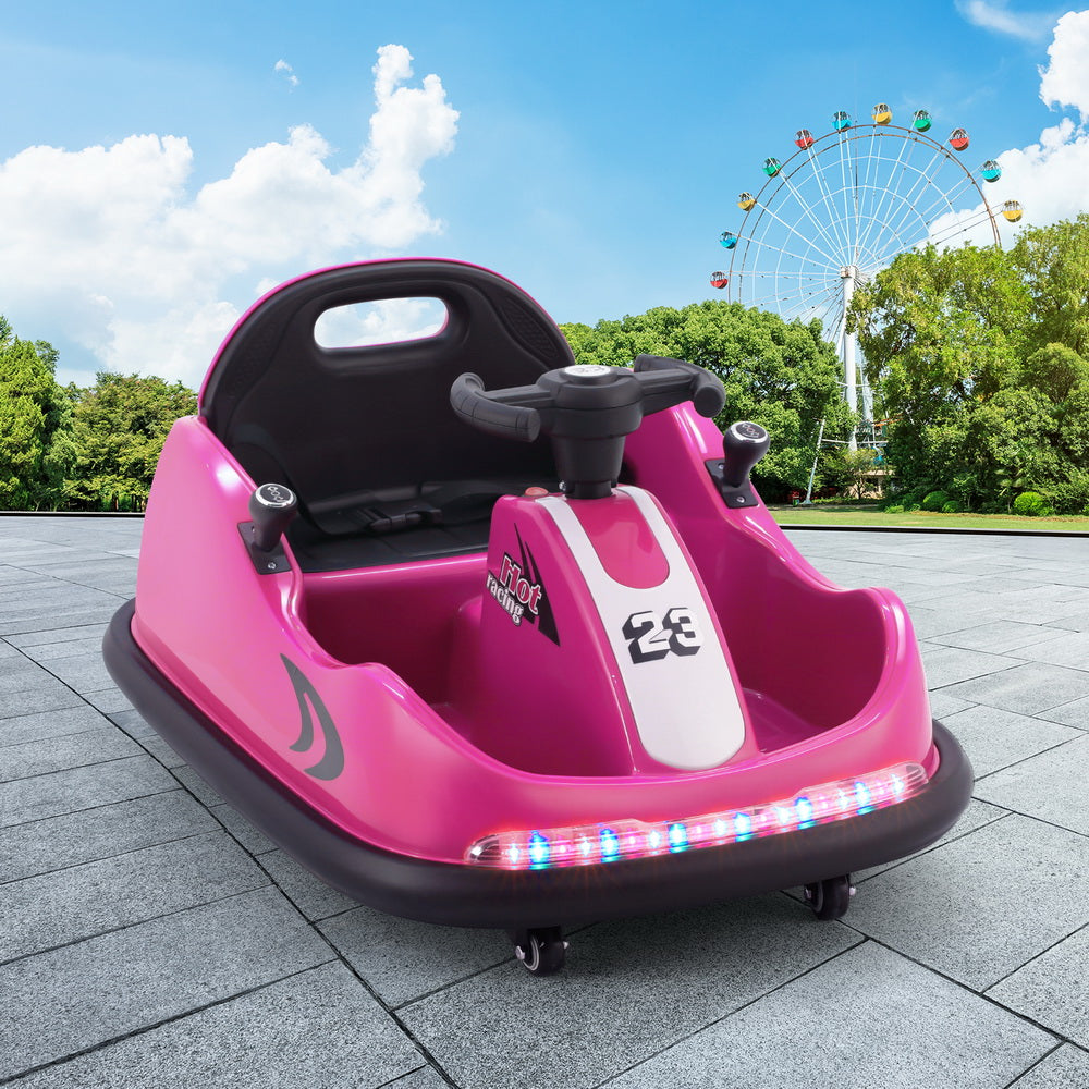 Rigo Kids Ride On Car Bumper Kart 6V Electric Toys Cars Remote Control Pink Secondary image