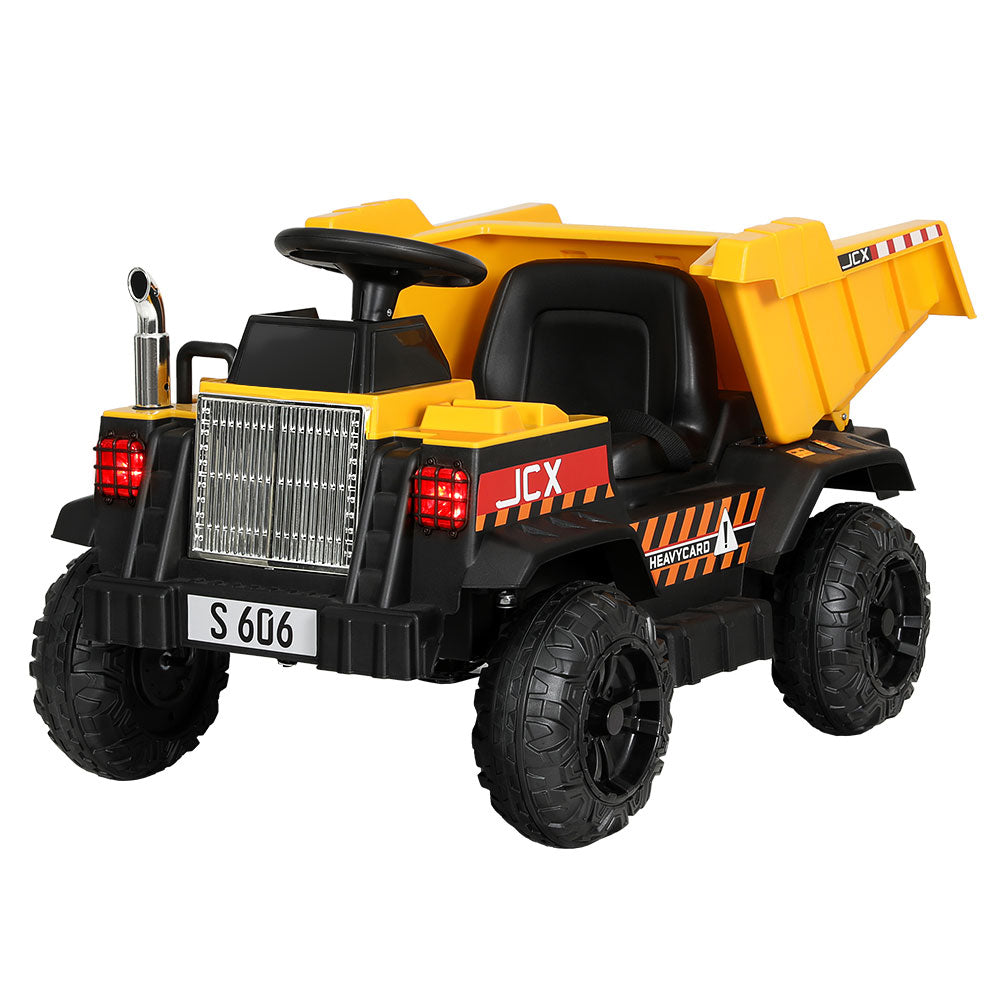 Rigo Kids Electric Ride On Car Dumptruck Loader Toy Cars 12V Yellow Main image