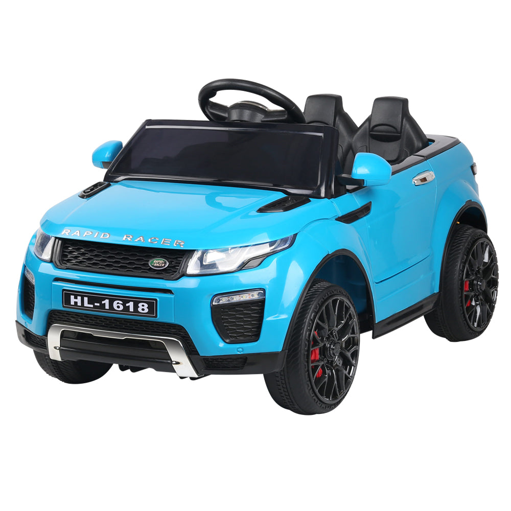 Rigo Kids Electric Ride On Car SUV Range Rover-inspired Toy Cars Remote 12V Blue Main image
